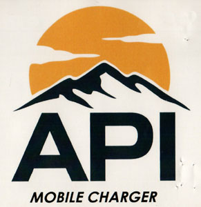 API MOBILE CHARGER (and logo) trademark logo