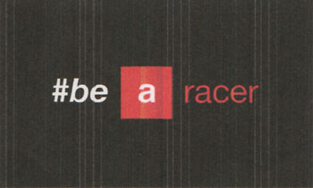 #BE A RACER (and logo) trademark logo
