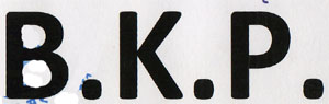 B.K.P (and logo) trademark logo