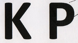 KP (and logo) trademark logo