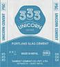 333 UNICORN CEMENT (and logo) trademark logo