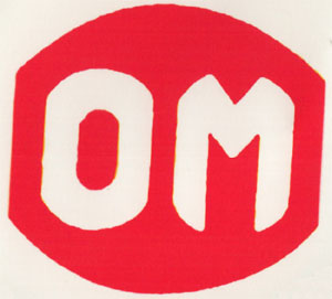 OM (and logo) trademark logo