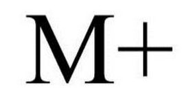 M+ (and logo) trademark logo