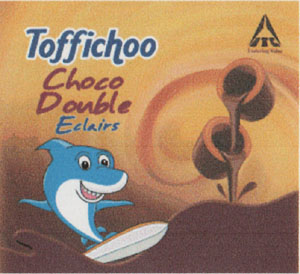 TOFFICHOO CHOCO DOUBLE ECLAIRS (and logo) trademark logo