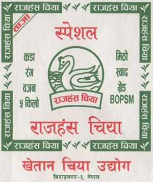 RAJHANSH (and logo) trademark logo