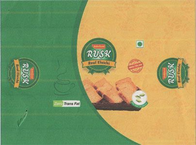 BAKELAND RUSK REAL CARDAMOM (and logo) trademark logo