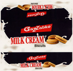 GAZZABKO MILK CREAM (and logo) trademark logo