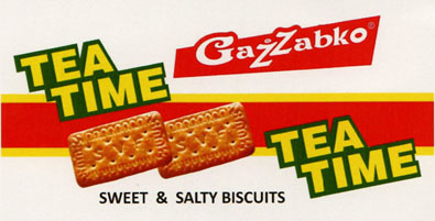 GAZZABKO TEA TIME (and logo) trademark logo