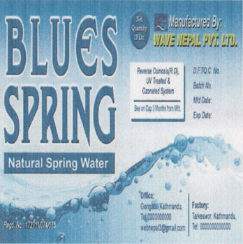 BLUES SPRING (and logo) trademark logo