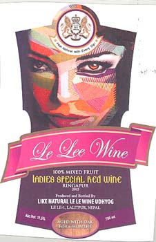 LE LEE WINE (and logo) trademark logo