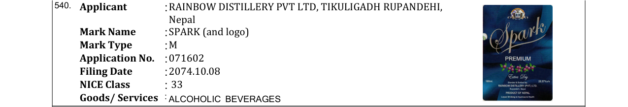Original bulletin entry for SPARK (and logo)