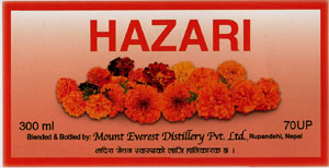 HAZARI (and logo) trademark logo