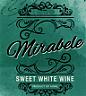 MIRABLE SWEET WHITE WINE (and logo) trademark logo