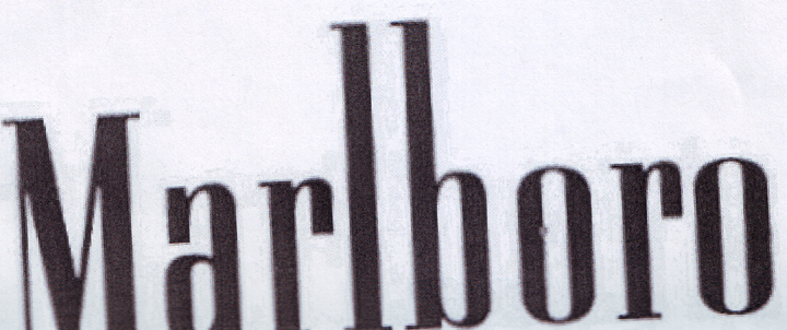 MARLBORO STYLIZED LETTERS (and logo) trademark logo