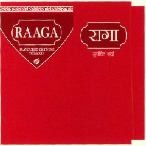 RAAGA (color label) (and logo) trademark logo