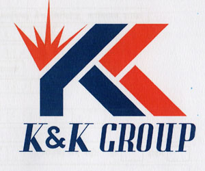 K & K GROUP (and logo) trademark logo