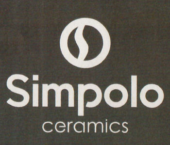 SIMPOLO CERAMICS (and logo) trademark logo