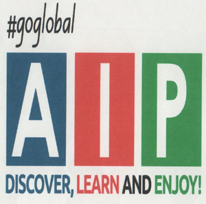 GOGLOBAL AIP (and logo) trademark logo