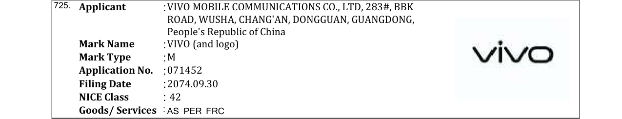 Original bulletin entry for VIVO (and logo)
