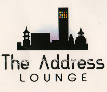 THE ADDRESS LOUNGE (and logo) trademark logo