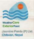 WEATHER CARE EXTERIOR PAINT (and logo) trademark logo