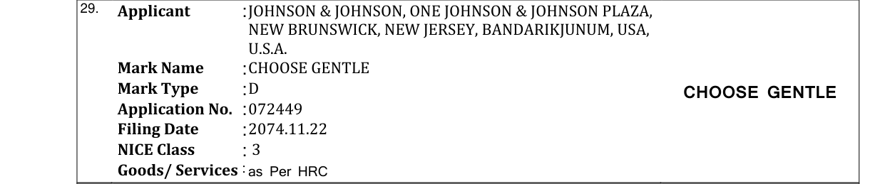 Original bulletin entry for CHOOSE GENTLE