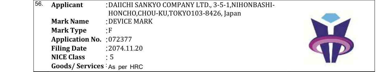 Original bulletin entry for DEVICE MARK