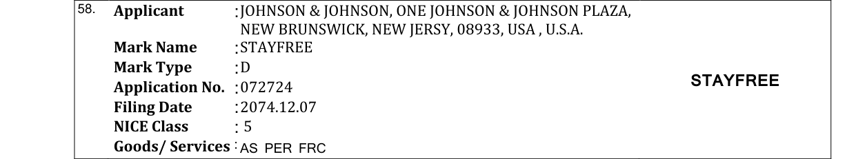 Original bulletin entry for STAYFREE