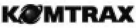 KOMTRAX (and logo) trademark logo
