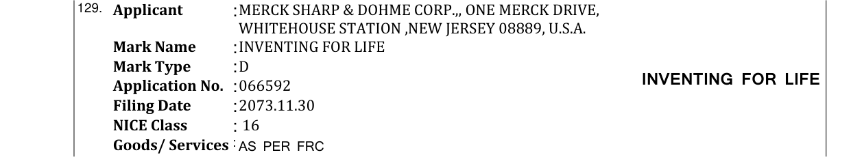 Original bulletin entry for INVENTING FOR LIFE