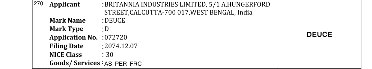 Original bulletin entry for DEUCE