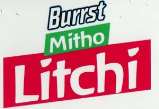 BURRST MITHO LITCHI (and logo) trademark logo