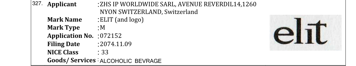 Original bulletin entry for ELIT (and logo)