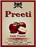 PREETI APPLE FLAVOUR (and logo) trademark logo