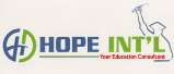 HOPE INT'L YOUR EDUCATION CONSULTANT (and logo) trademark logo