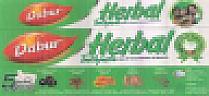 DABAR HERBAL TOOTHPASTE (and logo) trademark logo