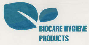 BIOCARE HYGIENE PRODUCTS (and logo) trademark logo