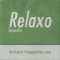 RELAXO TARPAULNS (and logo) trademark logo