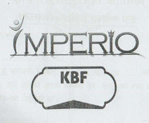 IMPERIO KBF (and logo) trademark logo