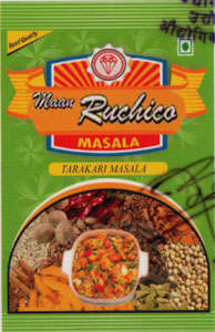 MAAN RUCHICO MASALA (and logo) trademark logo