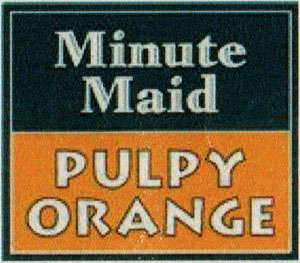 MINUTE MAID PULPY ORANGE (and logo) trademark logo