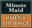MINUTE MAID PULPY ORANGE (and logo) trademark logo