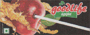 GOODLIFE APPLE TETRA PACK (and logo) trademark logo