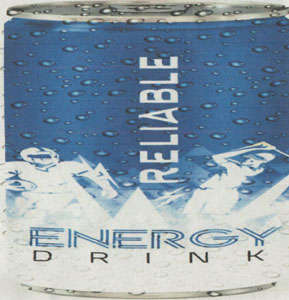 RELIABLE ENERGY DRINK (and logo) trademark logo