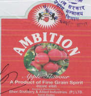 AMBITION APPLE FLAVOR (and logo) trademark logo