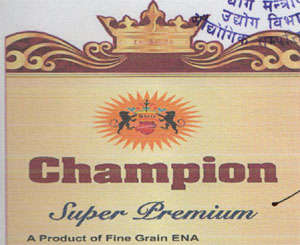 CHAMPION SUPER PREMIUM (and logo) trademark logo