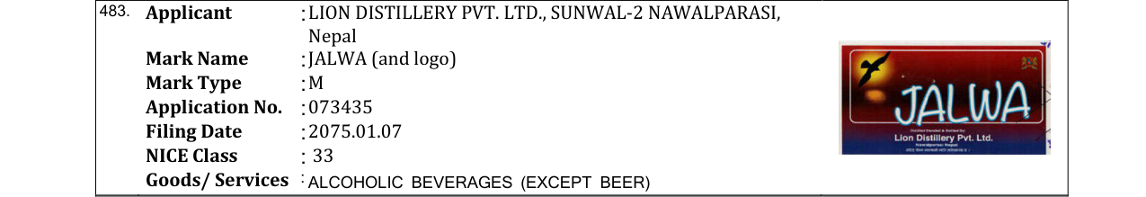 Original bulletin entry for JALWA (and logo)