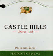 CASTLE HILL SWEET RED PREMIUM WINE (and logo) trademark logo