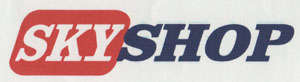 SKY SHOP (and logo) trademark logo