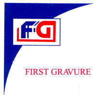 FIRST GRAVURE (and logo) trademark logo
